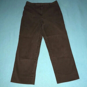 JONES NEW YORK Signature brown capris stretchy size 8